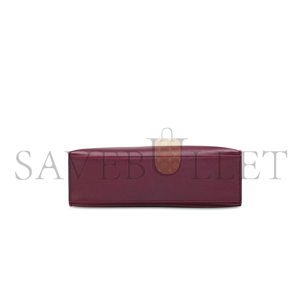 HERMÈS MASTER SWIFT LEATHER KELLY POCHETTE WITH PALLADIUM HARDWARE (22*14*7cm) 